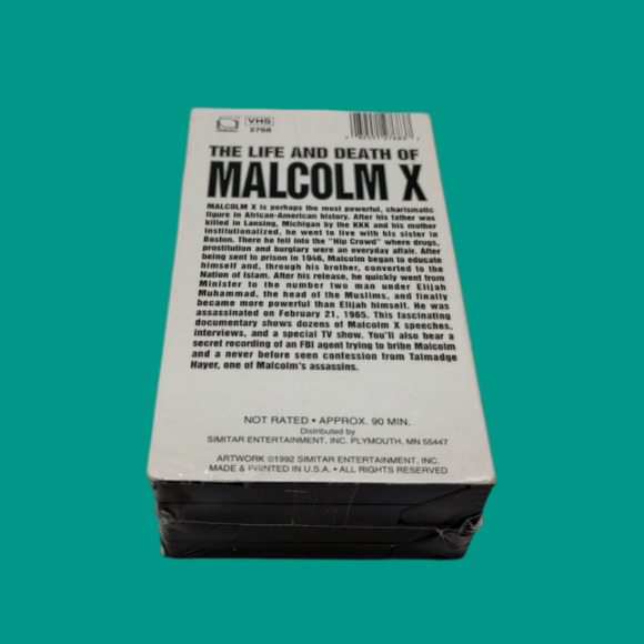 Sealed 1992 Vintage VHS 2 Tape Set The Life and Death of Malcolm X - Documentary - Picture 3 of 5